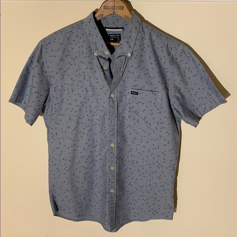 RVCA slim fit button down shirt